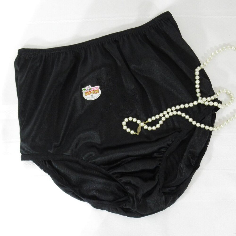 So-En Double Nylon Full Panties 8 XL NWT